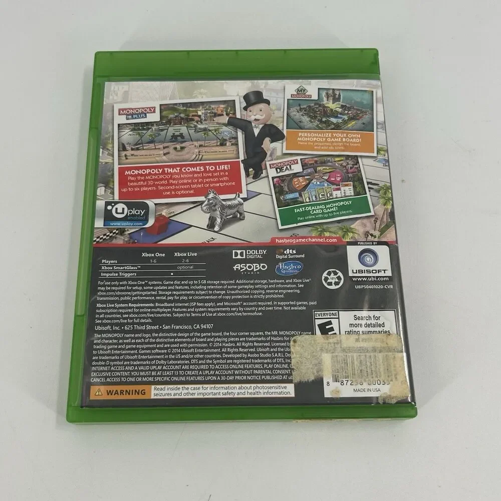 Monopoly Family Fun Pack - Microsoft Xbox One Fast Shipping